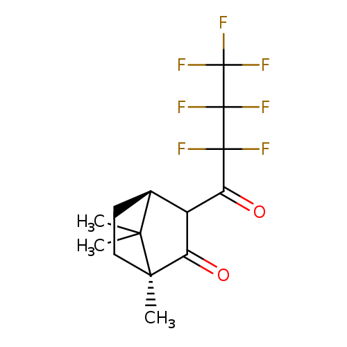O=C(C(C(C(F)(F)F)(F)F)(F)F)C1C(=O)[C@@]2(C([C@H]1CC2)(C)C)C