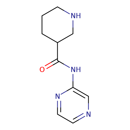 O=C(C1CCCNC1)Nc1cnccn1