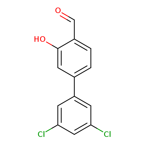 O=Cc1ccc(cc1O)c1cc(Cl)cc(c1)Cl