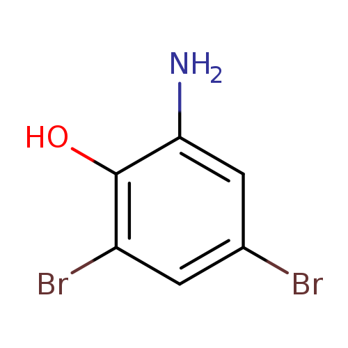Brc1cc(N)c(c(c1)Br)O