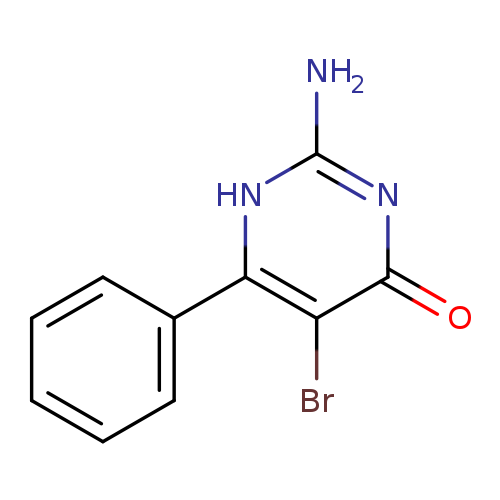 O=c1nc(N)[nH]c(c1Br)c1ccccc1