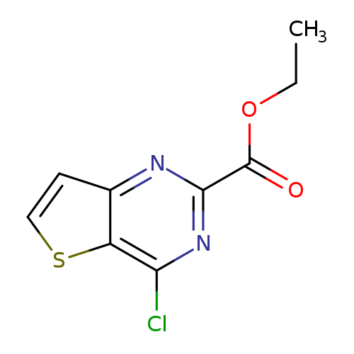 CCOC(=O)c1nc(Cl)c2c(n1)ccs2