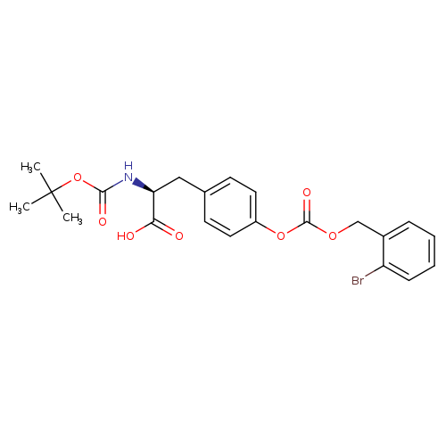 O=C(Oc1ccc(cc1)C[C@@H](C(=O)O)NC(=O)OC(C)(C)C)OCc1ccccc1Br