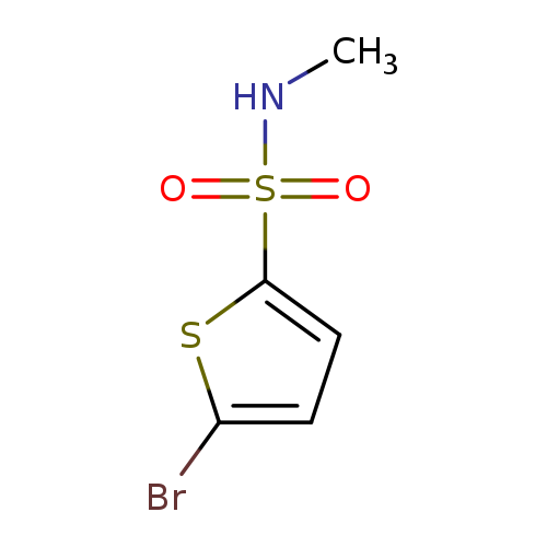 CNS(=O)(=O)c1ccc(s1)Br