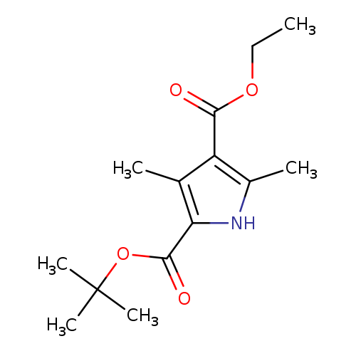 CCOC(=O)c1c(C)[nH]c(c1C)C(=O)OC(C)(C)C