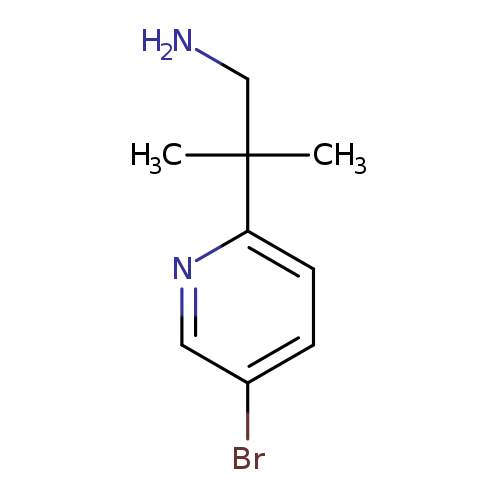 NCC(c1ccc(cn1)Br)(C)C