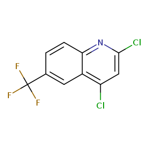 Clc1cc(Cl)c2c(n1)ccc(c2)C(F)(F)F