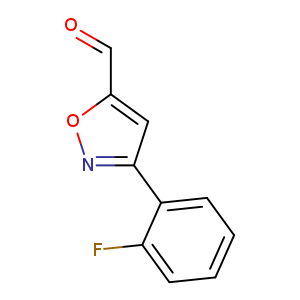 O=Cc1onc(c1)c1ccccc1F