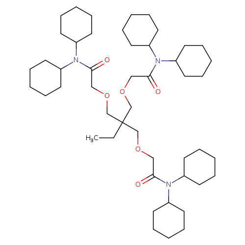 CCC(COCC(=O)N(C1CCCCC1)C1CCCCC1)(COCC(=O)N(C1CCCCC1)C1CCCCC1)COCC(=O)N(C1CCCCC1)C1CCCCC1