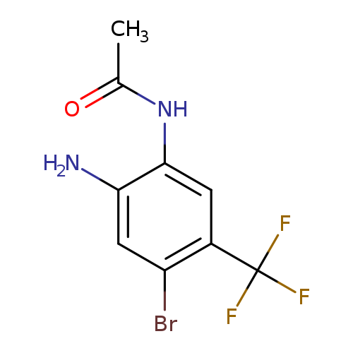 CC(=O)Nc1cc(c(cc1N)Br)C(F)(F)F
