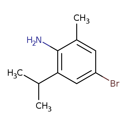 Brc1cc(C(C)C)c(c(c1)C)N