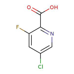 Clc1cnc(c(c1)F)C(=O)O