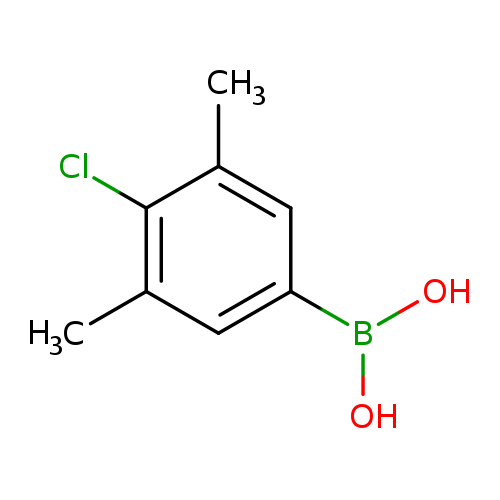 OB(c1cc(C)c(c(c1)C)Cl)O