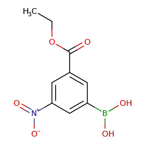 CCOC(=O)c1cc(cc(c1)[N+](=O)[O-])B(O)O
