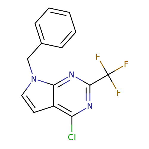 Clc1nc(nc2c1ccn2Cc1ccccc1)C(F)(F)F