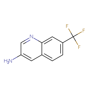 Nc1cnc2c(c1)ccc(c2)C(F)(F)F