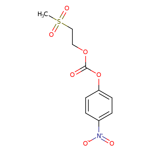 O=C(Oc1ccc(cc1)[N+](=O)[O-])OCCS(=O)(=O)C