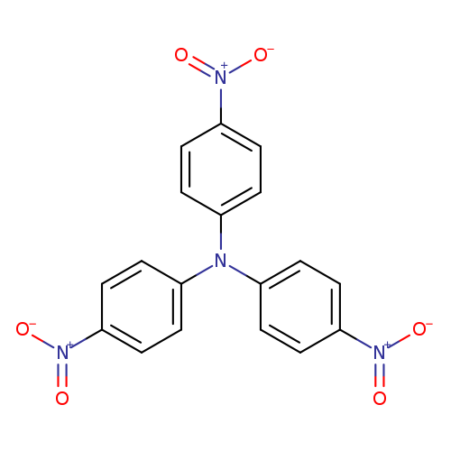 [O-][N+](=O)c1ccc(cc1)N(c1ccc(cc1)[N+](=O)[O-])c1ccc(cc1)[N+](=O)[O-]