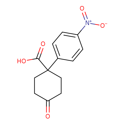 O=C1CCC(CC1)(C(=O)O)c1ccc(cc1)[N+](=O)[O-]
