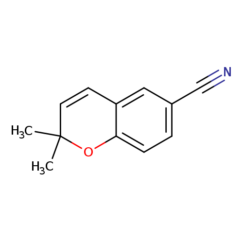 N#Cc1ccc2c(c1)C=CC(O2)(C)C