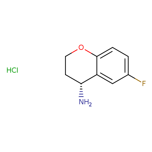 Fc1ccc2c(c1)[C@H](N)CCO2.Cl