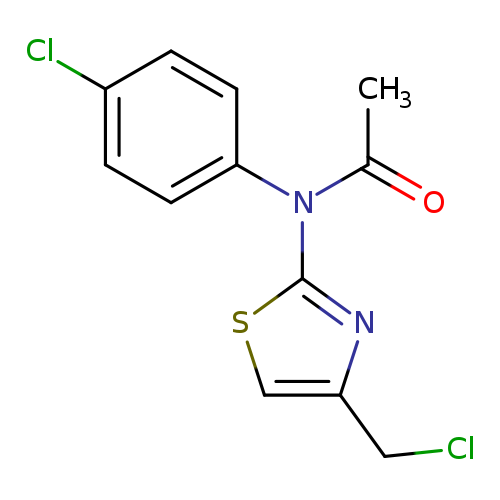 ClCc1csc(n1)N(c1ccc(cc1)Cl)C(=O)C