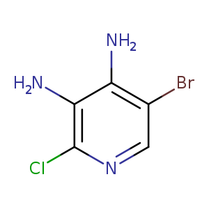 Brc1cnc(c(c1N)N)Cl