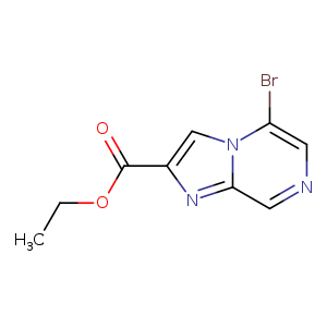 CCOC(=O)c1cn2c(n1)cncc2Br