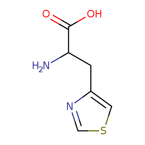 NC(C(=O)O)Cc1cscn1