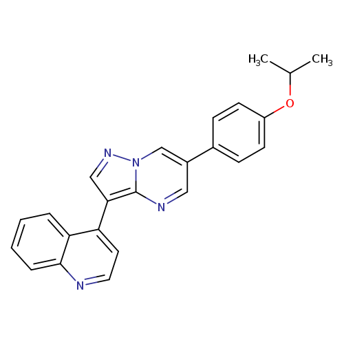 CC(Oc1ccc(cc1)c1cnc2n(c1)ncc2c1ccnc2c1cccc2)C