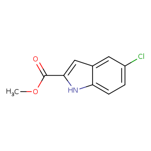 COC(=O)c1cc2c([nH]1)ccc(c2)Cl