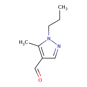 Cc1c(C=O)cnn1CCC