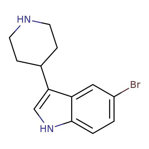 Brc1ccc2c(c1)c(c[nH]2)C1CCNCC1