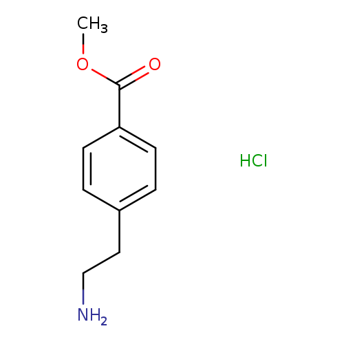 NCCc1ccc(cc1)C(=O)OC.Cl