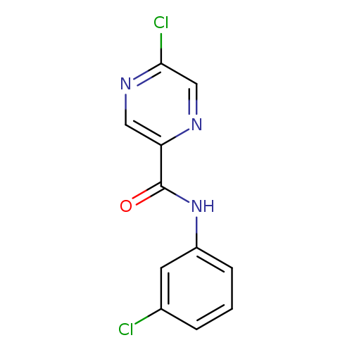 Clc1ncc(nc1)C(=O)Nc1cccc(c1)Cl