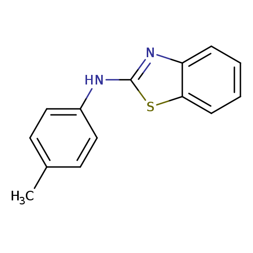 Cc1ccc(cc1)Nc1nc2c(s1)cccc2