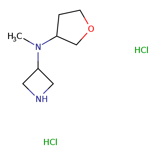 CN(C1CCOC1)C1CNC1.Cl.Cl
