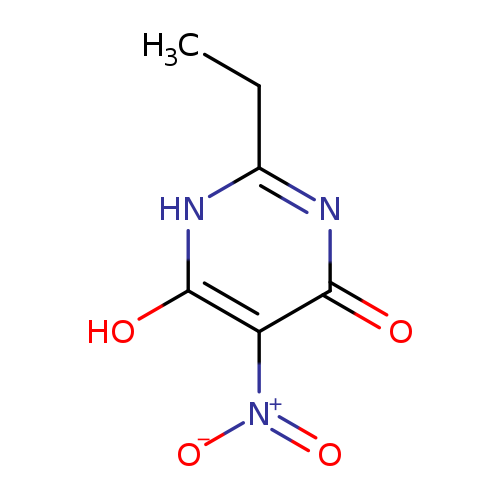 CCc1nc(=O)c(c([nH]1)O)[N+](=O)[O-]