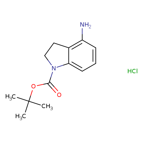O=C(N1CCc2c1cccc2N)OC(C)(C)C.Cl