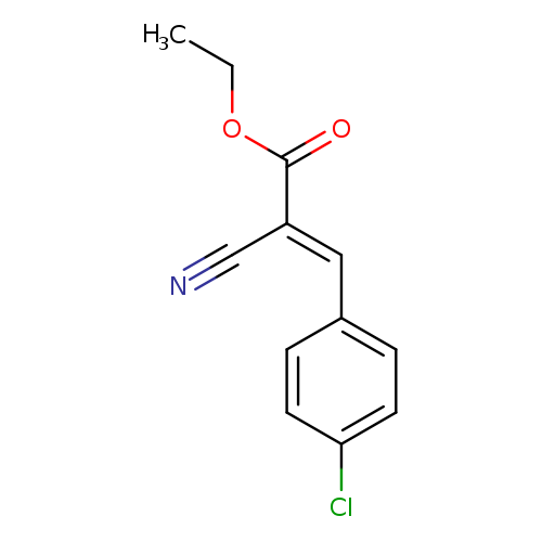 CCOC(=O)/C(=C/c1ccc(cc1)Cl)/C#N