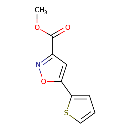 COC(=O)c1noc(c1)c1cccs1