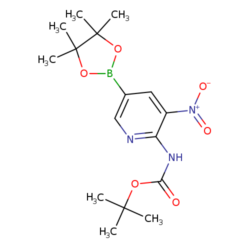O=C(OC(C)(C)C)Nc1ncc(cc1[N+](=O)[O-])B1OC(C(O1)(C)C)(C)C