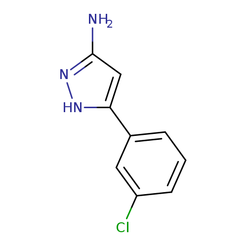 Clc1cccc(c1)c1[nH]nc(c1)N