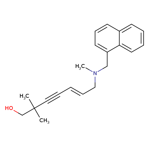 OCC(C#C/C=C/CN(Cc1cccc2c1cccc2)C)(C)C