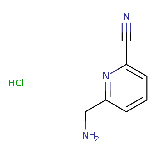 NCc1cccc(n1)C#N.Cl