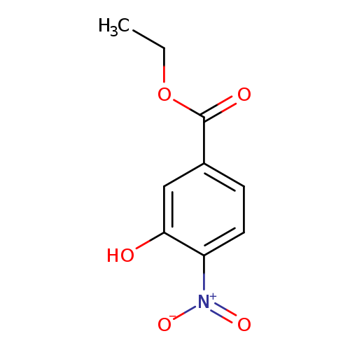 CCOC(=O)c1ccc(c(c1)O)[N+](=O)[O-]