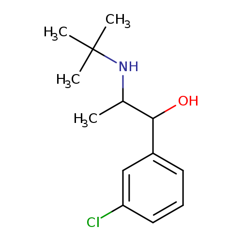 CC(C(c1cccc(c1)Cl)O)NC(C)(C)C