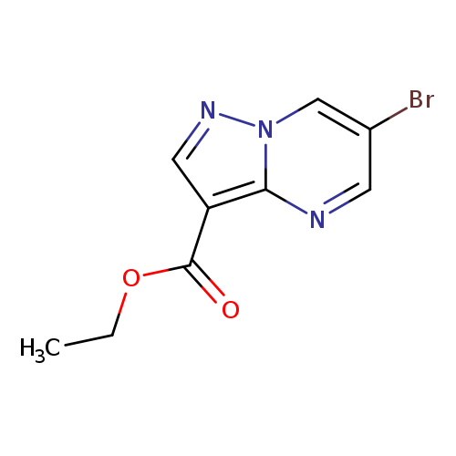 CCOC(=O)c1cnn2c1ncc(c2)Br