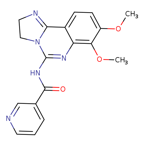 COc1c(OC)ccc2c1nc(NC(=O)c1cccnc1)n1c2=NCC1