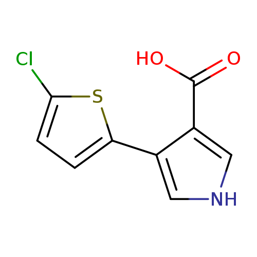 Clc1ccc(s1)c1c[nH]cc1C(=O)O